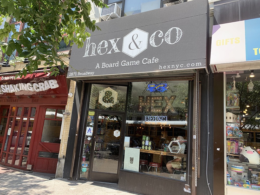 Hex & Co, located at 2871 Boadway, is accepting orders for take-out and delivery. The storefront of Hex & Co