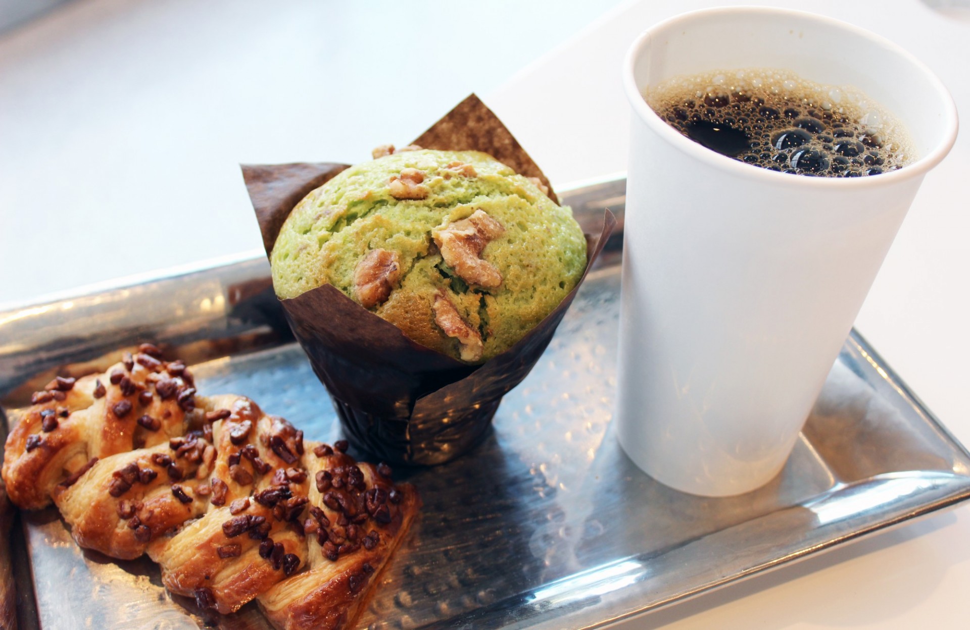 Coffee and pastries from the Café 