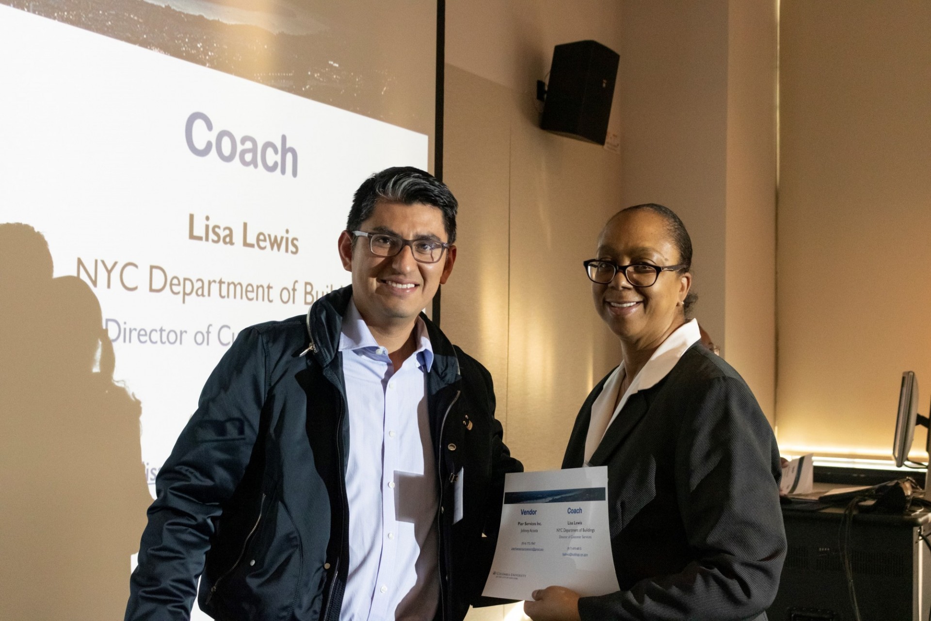 Lisa Lewis, CU Grow Coach with Johnny Acosta CEO of Pier Services, Inc. Lisa Lewis, CU Grow Coach with Johnny Acosta CEO of Pier Services, Inc.