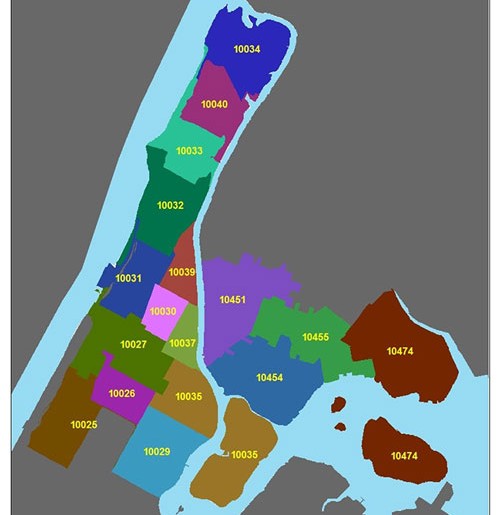 Map of eligible local zip codes