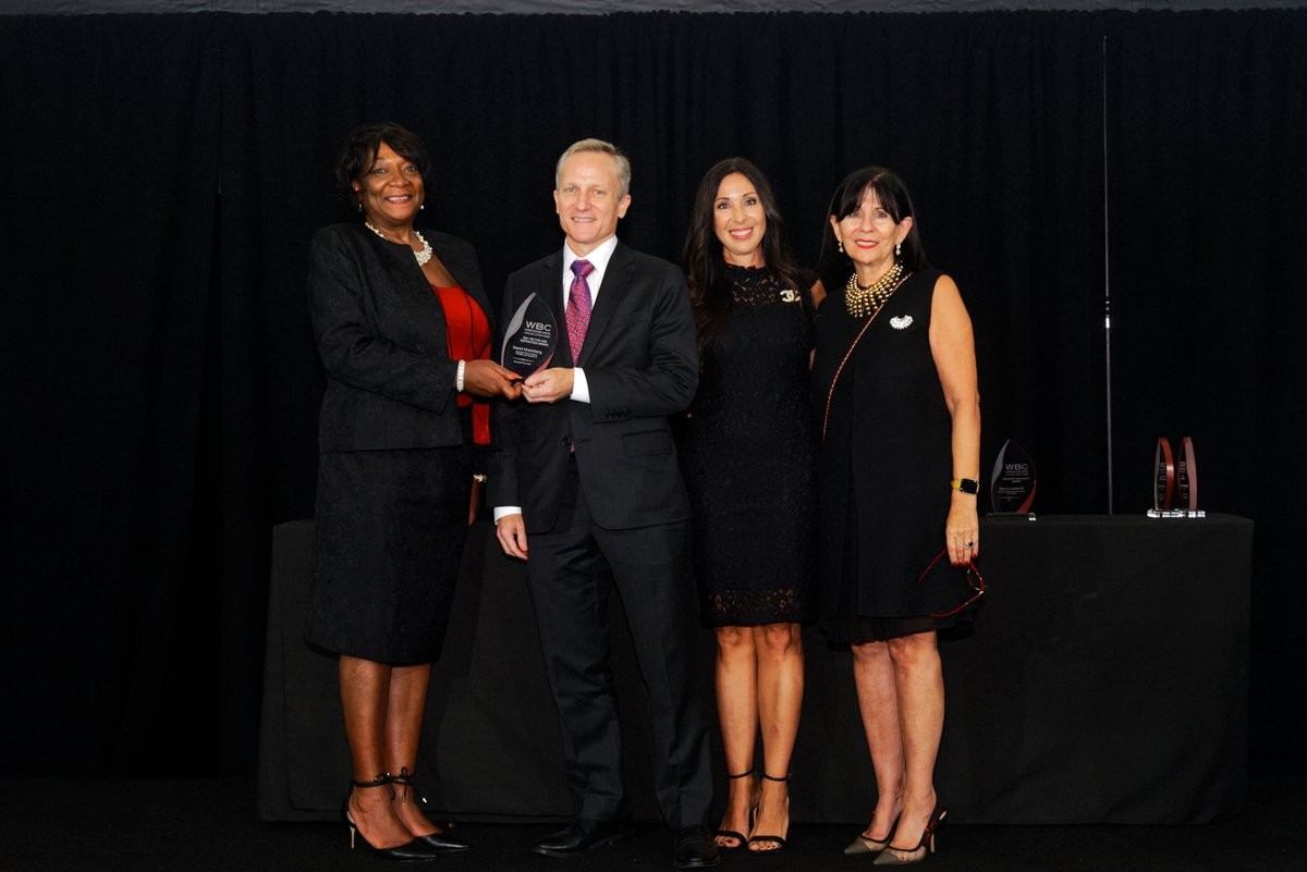 (L-R): Tanya Pope, David Greenberg, Palmina Whelan and Renee Sacks WBC gala